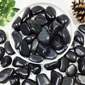 YISZM 10lbs Black Pebbles for Plants, 1-2 Inch High Polished Natural River Rocks for Landscaping, Decorative Stones Vase Filler Fish Tank Aquariums Garden Outdoor and Indoor DIY by YISZM-ForYourNaturalLife