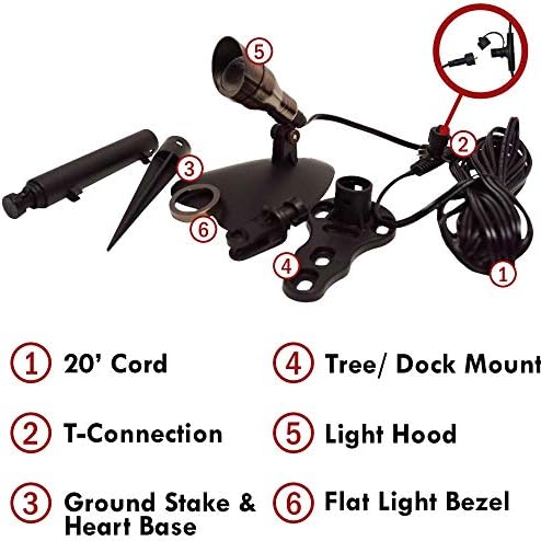 Ignite 3 Watt RGB Bronze LED Spotlight 20 ft Cord Landscape Light - Image 2