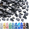 GasSaf 1/2 Inch Black Fire Glass Reflective Tempered Fireglass, 20 Pound by GasSaf