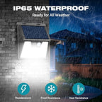 Peasur Solar Lights Outdoor [10 Pack], Solar Motion Sensor Outdoor Lights, Security Light 3 Working Modes, Waterproof for Outside Garden Yard Fence - Image 4