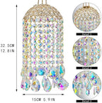 12.8'' Crystal Wind Chime Suncatchers Wind Chimes for Window Indoor Outdoor - Image 4