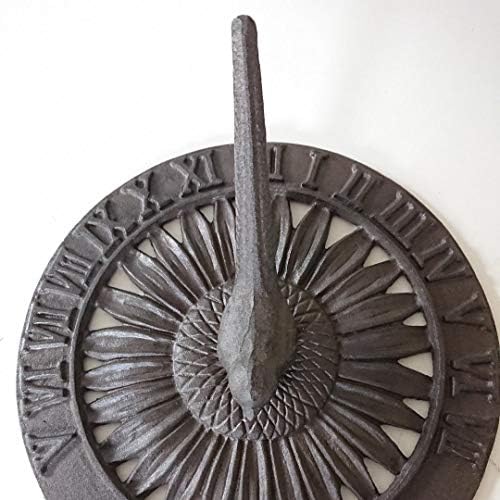 Ascalon Sunflower And Bird Cast Iron Sundial - Image 2