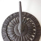 Ascalon Sunflower And Bird Cast Iron Sundial - Image 2