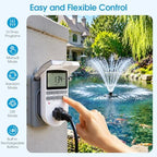 Antfraer 750W Floating Pond Fountain Aerator, 1HP Pond Aerator Fountain with Timer, 2 Nozzles, 110V 10FT Spray Height, for Large Pond Lake, Koi Fish Pond, Agricultural Irrigation, Pond Oxygenation - Image 4