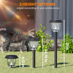 AOSEA Solar Pathway Lights Long Battery Life, 10 Pack, Warm White, IP65 - Image 2