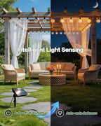 30FT Solar String Lights Outdoor, G40 LED Waterproof with Remote - Image 5