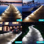 Solar Driveway Lights Outdoor 16 Pack, IP68 Waterproof Dock Lights, White - Image 6