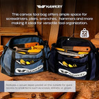HAWKRY Heavy Duty Canvas Tool Bag Set of 2 – Waterproof Canvas Zipper Pouch, Garden Tool Bag, Construction Bags Heavy Duty, Small Zipper Pouch, Motorcycle Tool, Multipurpose Fishing Bag - Image 6