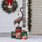 chisheen Outdoor Garden Crane Statues and Sculptures Metal Yard Art Statue for Garden Decoration Large Size - Image 5