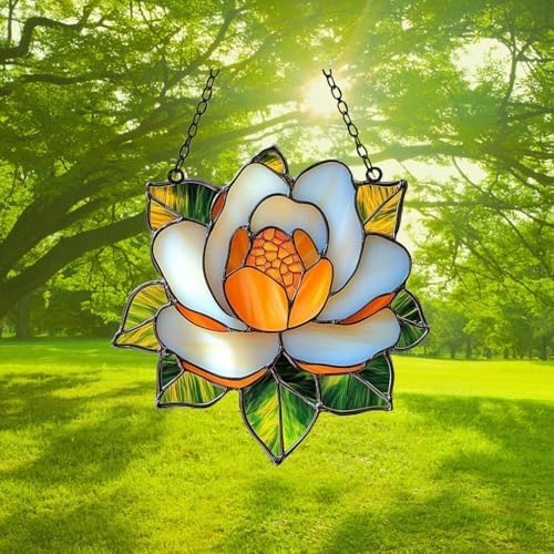 Lotus Mosaic Effect Acrylic Suncatcher - Image 3
