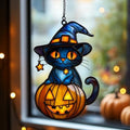 Cute Halloween Cat Acrylic Suncatcher by AVAGAN