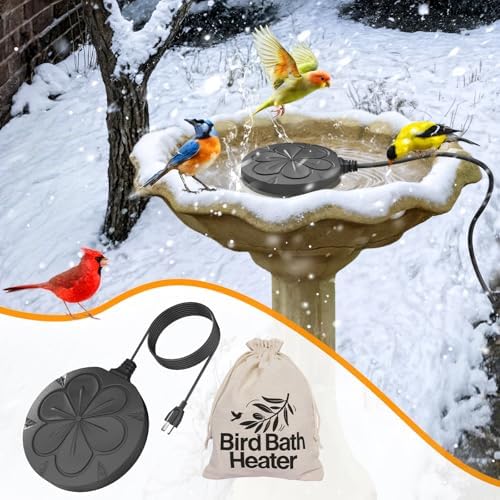 2Pack 110W Bird Bath Heater for Outdoors in Winter–Cast Aluminum Submersible Pond Deicer,Thermostatic Chicken Water Heater - Image 7