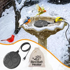 2Pack 110W Bird Bath Heater for Outdoors in Winter–Cast Aluminum Submersible Pond Deicer,Thermostatic Chicken Water Heater - Image 7