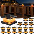 Solar Post Cap Lights, Black, 4x4/5x5, 18-Pack by Unknown