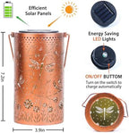 Dragonfly Solar Lanterns Outdoor Waterproof Hanging Solar Lights Dragonfly Gifts for Women Men Mom Metal Decorative LED Lanterns for Yard, Patio, Lawn, Pathway, Landscape, Garden Decor - Image 6