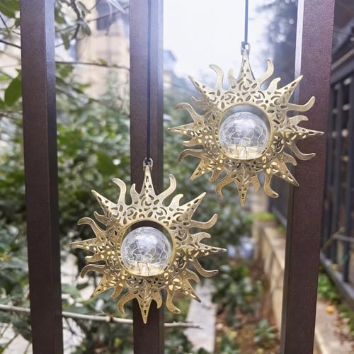 Hanging Solar Sun Lights, Decorative Lanterns for Outdoor, Gifts for Women - Image 2