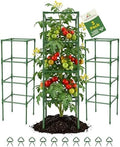 3 Pack Tomato Cages,Square Tomato Plant Stakes Support Cages Trellis for Garden Climbing Vegetables Flowers Fruits,Extra Bold by MQHUAYU