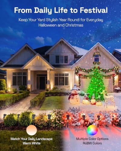 HBN RGBW Halloween Christmas Spot Lights Outdoor Spotlight with Remote - Image 4
