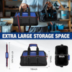 WORKPRO 16-inch Wide Mouth Tool Bag with Water-Proof Molded Base - Image 2