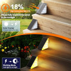 AUDLES Solar Stair Lights,12 Pack Warm White Step Lights Outdoor Waterproof - Image 2