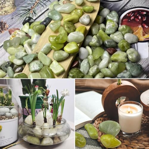 YISZM 40lbs Jade River Rocks for Landscaping, 1-2 Inch Natural Pebbles for Indoor Plants, High Polished Decorative Stones Garden Outdoor and Indoor DIY Vase Filler Fish Tank Aquariums - Image 7