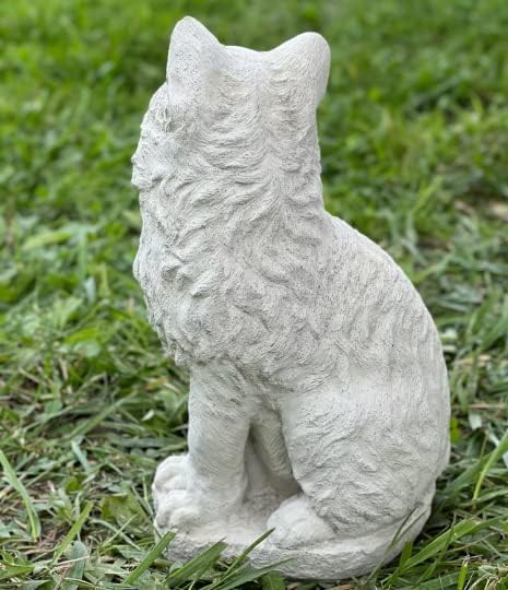 Massive Sitting cat Statue Concrete cat Sculpture Gift for pet Lovers Realistic pet Memorial - Image 4