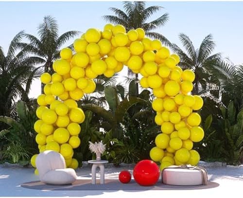 25cm/10 inch Garden Sphere Mirror Gazing Ball,Yellow Stainless Steel Polished Reflective Smooth Hollow Globe Ball,Durable Colorful and Shiny Decorations Addition to Garden Patio Yard Home - Image 5