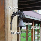 Dinner Bell,Cast Iron, Wall, Featured On an Antique Vintage ic Farmhouse Bracket Classic Cabin Metal Mount - Image 2