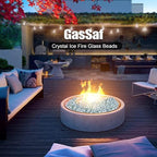 GasSaf 3/4 Inch Crystal Clear Luster Fire Glass Beads, 10 Pound - Image 4