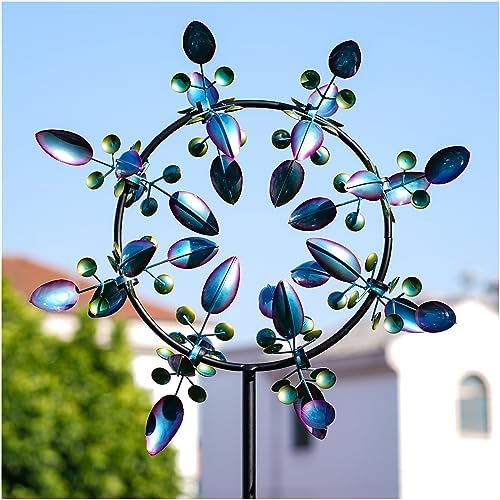 Pure Echo Large Wind Spinners Outdoor, Kinetic Metal Wind Spinners for Yard and Garden, Gift for Family or Friends (30'' W x 87'' H) by PureEchoGardenDecor