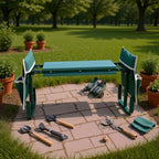 Yosoo Foldable Garden Kneeler Seat with Tool Pouches, Height Adjustable Gardening Stool Bench for Kneeling and Sitting, Ideal Garden Women, Camping, Picnics (Green) - Image 6