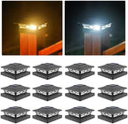 VOLISUN 12Pack Solar Post Cap Lights, 2 Color Modes Deck Lights, Black by VOLISUN