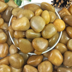 YISZM 20lbs Yellow River Rocks for Landscaping, 1-2 Inch Natural Pebbles for Indoor Plants, High Polished Decorative Stones Vase Filler Fish Tank Aquariums Garden by YISZM-ForYourNaturalLife