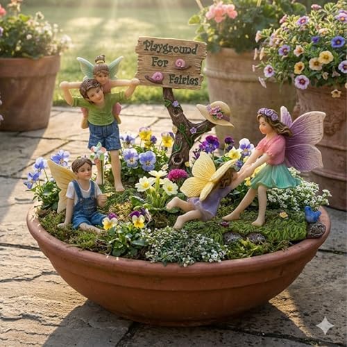 PRETMANNS Fairies for Fairy Garden - 4 Piece Outdoor Figurine Set - Image 2