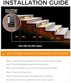 CLOUDY BAY [8 Pack] 7 Inch 5W 5CCT Hardscape Paver Light,Retainng Wall Lights Outdoor,IP65 Waterproof,2700K/3000K/3500K/4000K/5000K Selectable,12V-15 VAC/DC Low Voltage,Frost Lens Step Deck Light - Image 3