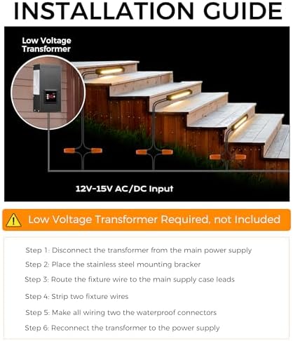 CLOUDY BAY [8 Pack] 7 Inch 5W 5CCT Hardscape Paver Light,Retainng Wall Lights Outdoor,IP65 Waterproof,2700K/3000K/3500K/4000K/5000K Selectable,12V-15 VAC/DC Low Voltage,Frost Lens Step Deck Light - Image 3