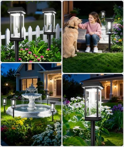 Solar Pathway Lights Outdoor, 8 Pack Garden Lights - Image 7