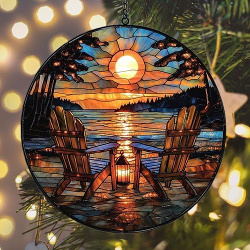 Beach Campfire Acrylic Suncatcher - Image 6