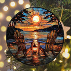 Beach Campfire Acrylic Suncatcher - Image 6
