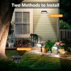 Toodour Solar Spot Light Outdoor, 4 Pack Solar Lights Outdoor with 2 Modes - Image 5