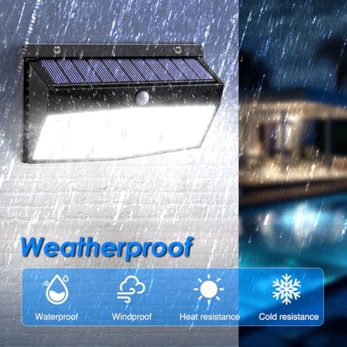Peasur 368 LED Solar Motion Sensor Lights Outdoor Waterproof with 3 Modes - Image 3