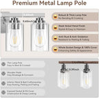 VerRon 5-Light Bathroom Light Fixtures, 31" Brushed Nickel Vanity Lights - Image 5