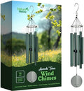 Nature’s Melody Aureole Tunes Wind Chimes – Outdoor Windchime with 6 Tubes Tuned to B Pentatonic Scale, 100% Rustproof Aluminum, Powder Finish & S Hook Hanger for Sympathy, Memorial Gift or Zen Garden by Nature%27s+Melody