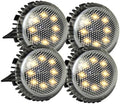 4pcs Solar Ground Lights Black Plastic Metal Dusk to Dawn by JOINPAYA