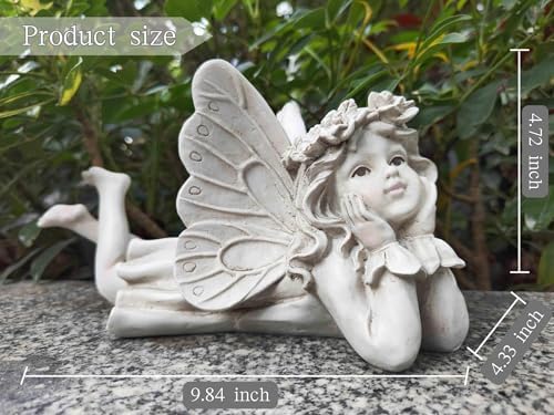 MeritMode Fairy Garden Figurines - Angel Statue with Butterfly - Image 5