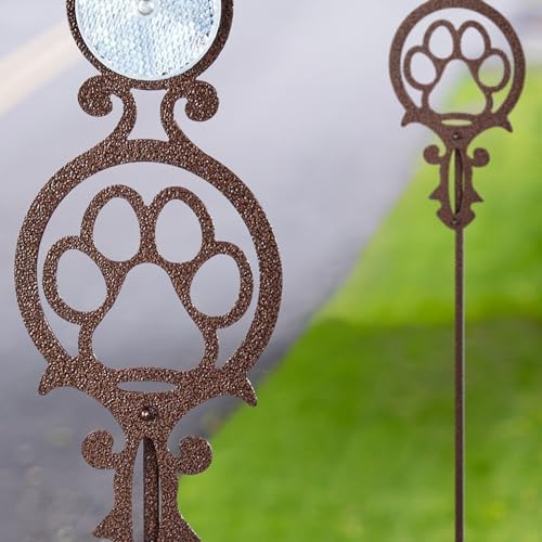 Touch of Class Pathways Driveway Marker Stake, Paw Print, Bronze, Set of 2 - Image 4
