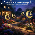 Lewondr 2Pcs Ramadan Solar Lights, Ramadan Decorations Outdoor - Image 3
