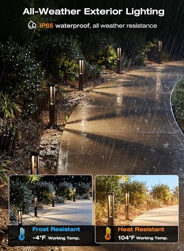 [6 Pack] CLOUDY BAY Low Voltage Path Lights,12-24V 3W LED Landscape Pathway Lights,1800K/2700K/3000K/4000K/5000K Outdoor Landscape Lighting for Driveway,Aluminum - Image 5