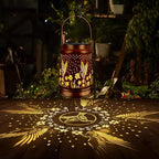 KY&BOSAM Solar Lantern Hanging Solar Light Outside Birthday Gift for Women - Image 3