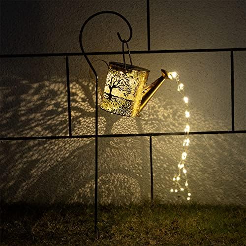 JIAJIAMEI Large Solar Watering Can Lights Big Tree Outdoor Garden Decor, Waterproof Cascading LED Hanging Lights, Gifts for Mom Grandma Women Birthday Mother's Day - Yard Porch Patio Backyard by JIAJIAMEI
